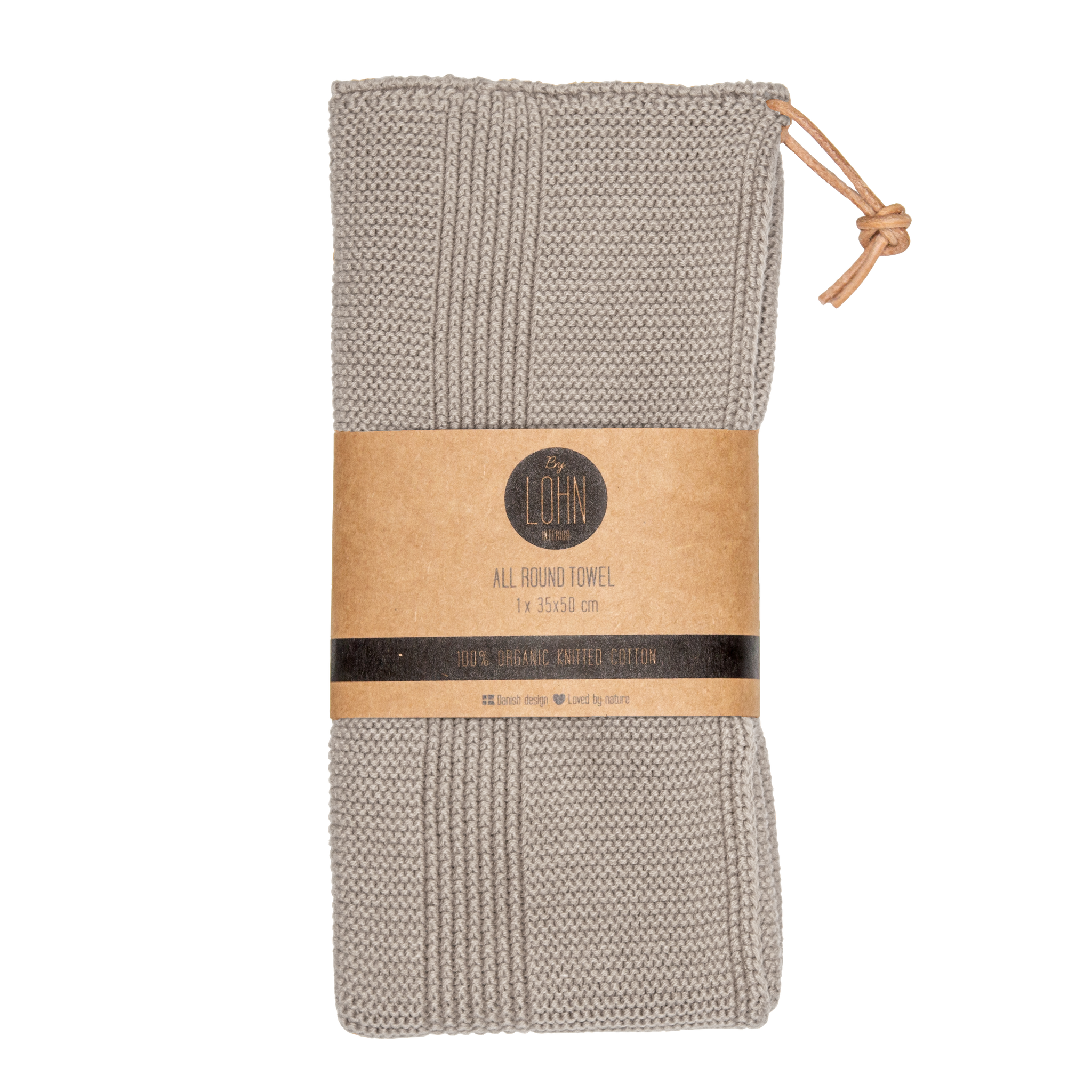 Strikket Håndklæde - Øko GOTS Bomuld - Khaki