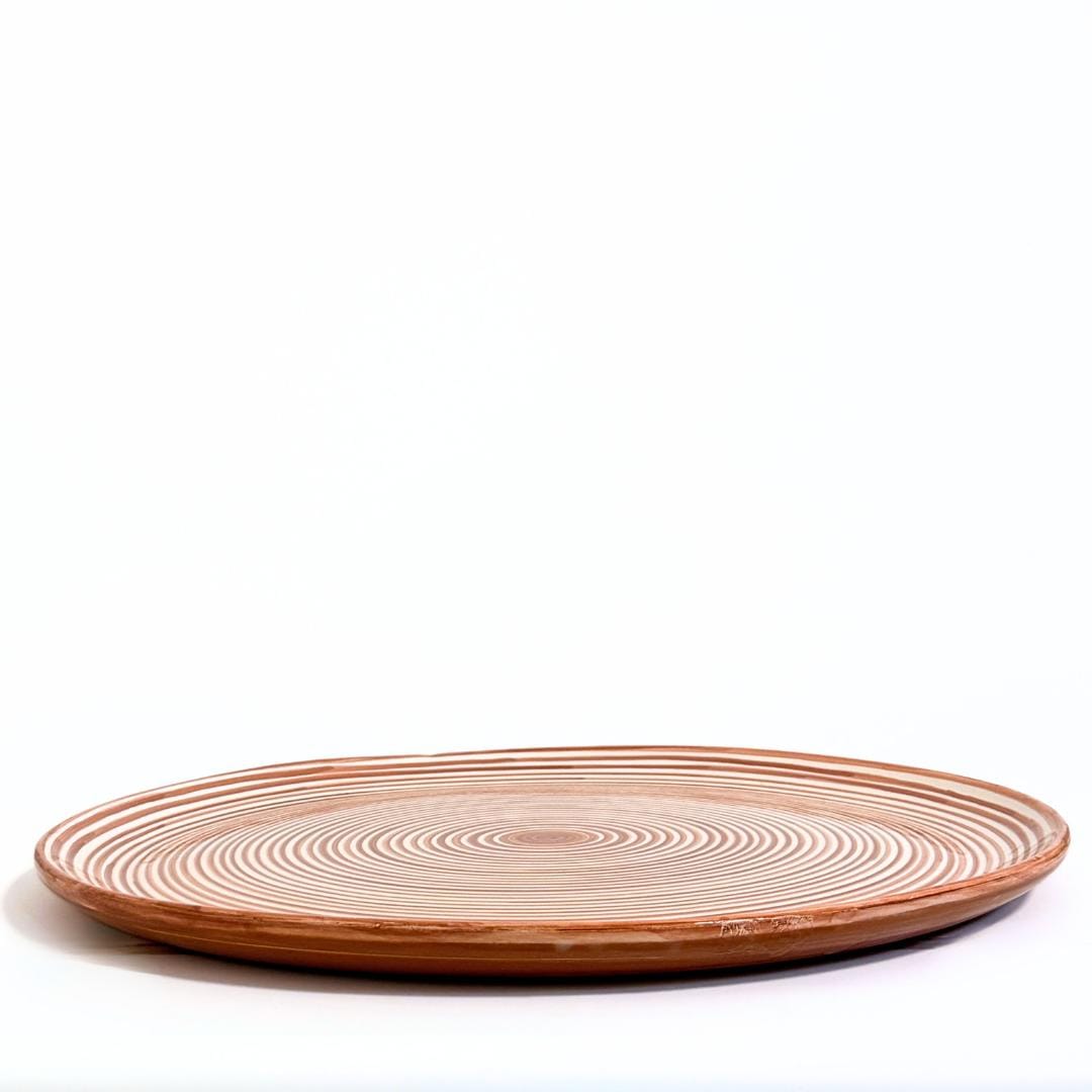 Classic Stripe - Serveringsfad - Terracotta