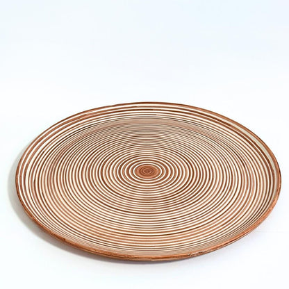 Classic Stripe - Serveringsfad - Terracotta
