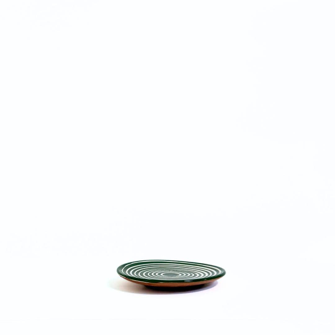 Classic Stripe - Tallerken - Dark Green