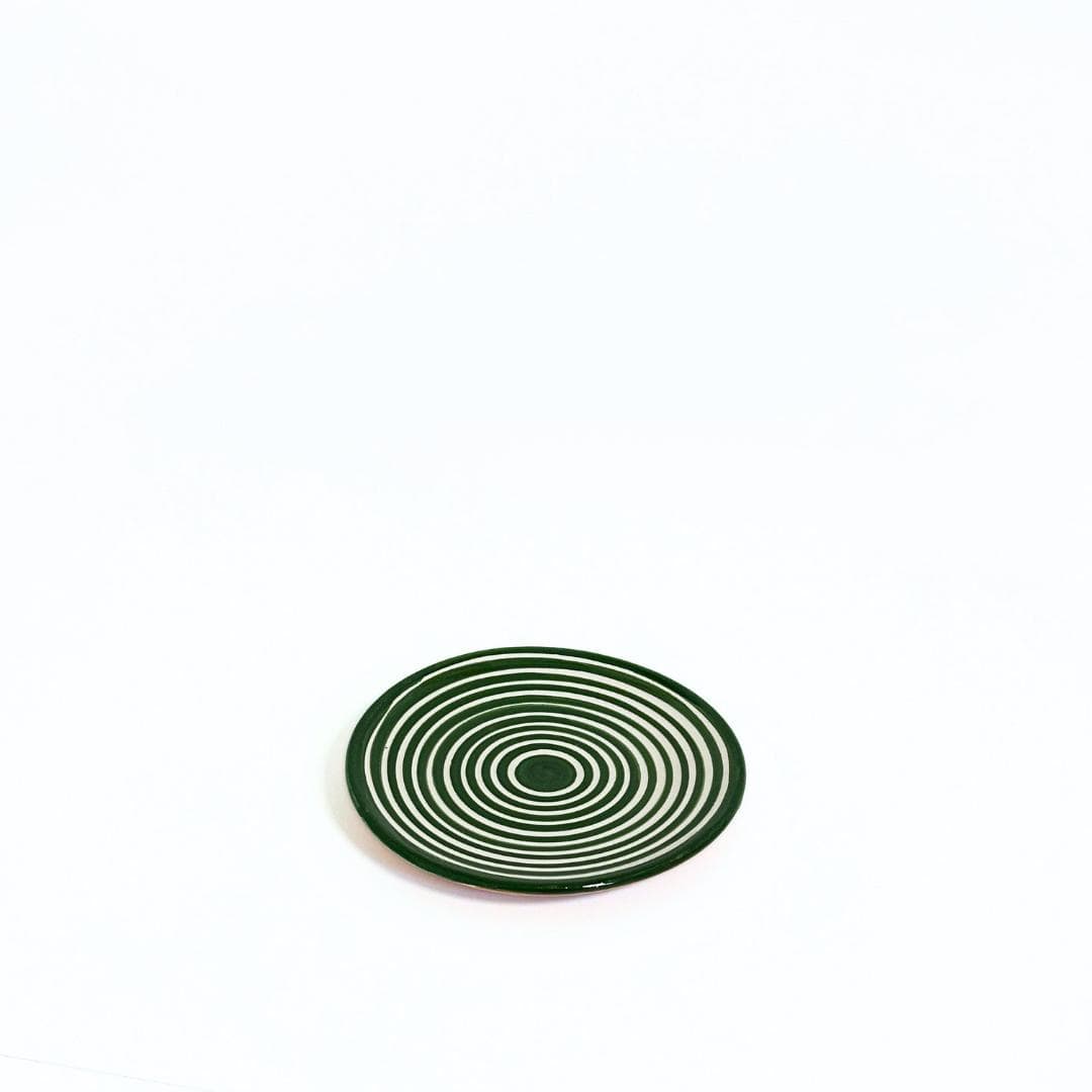 Classic Stripe - Tallerken - Dark Green