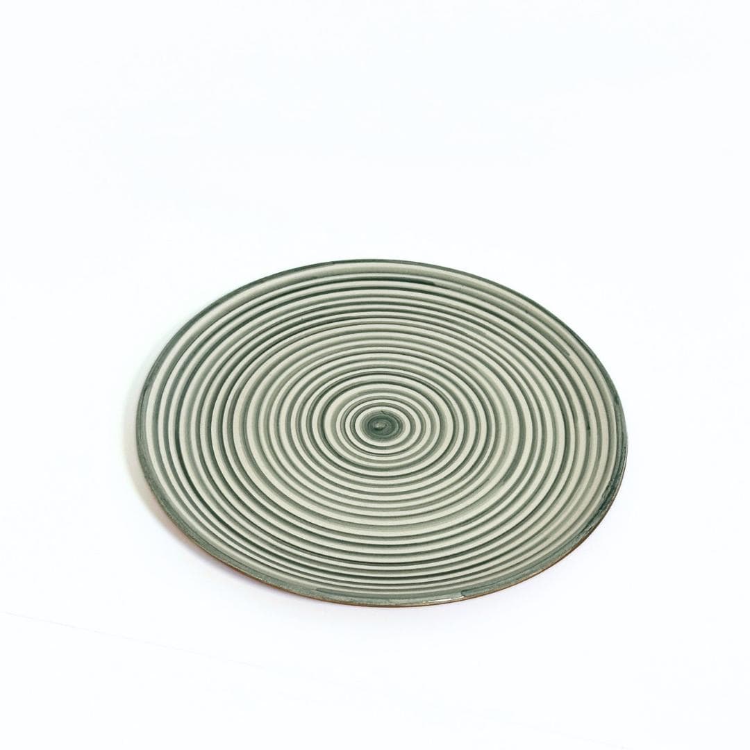 Classic Stripe - Tallerken - Sage