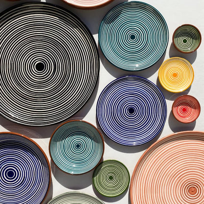 Classic Stripe - Serveringsfad - Terracotta