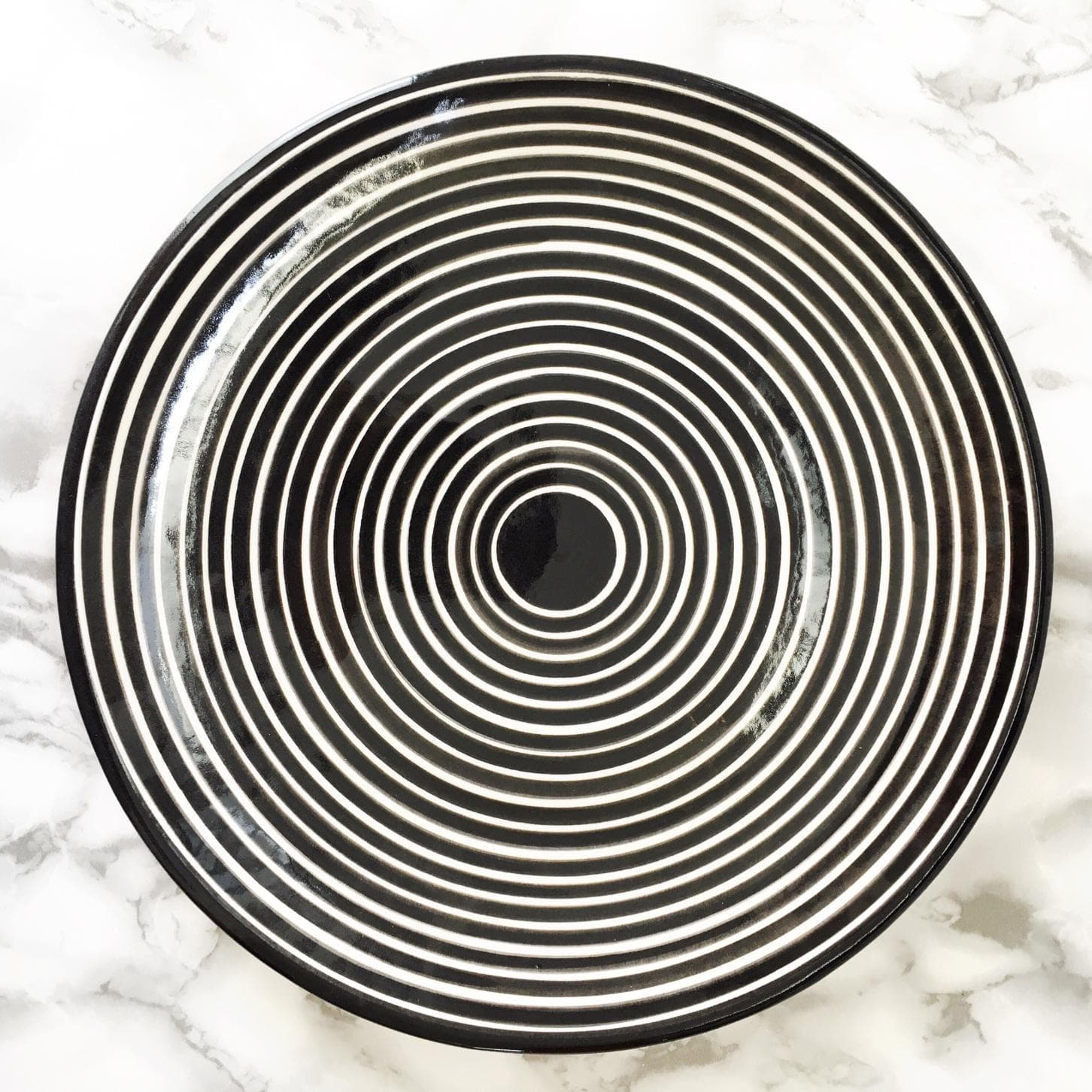 Classic Stripe - Tallerken - Black