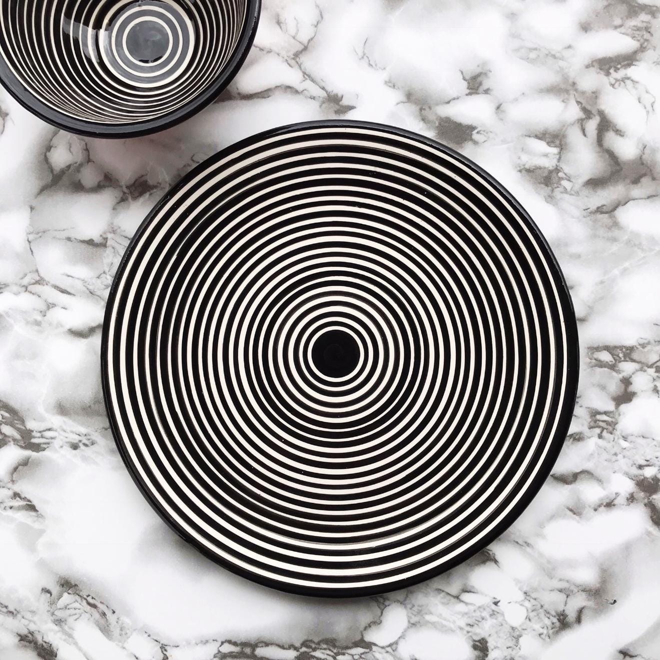 Classic Stripe - Tallerken - Black