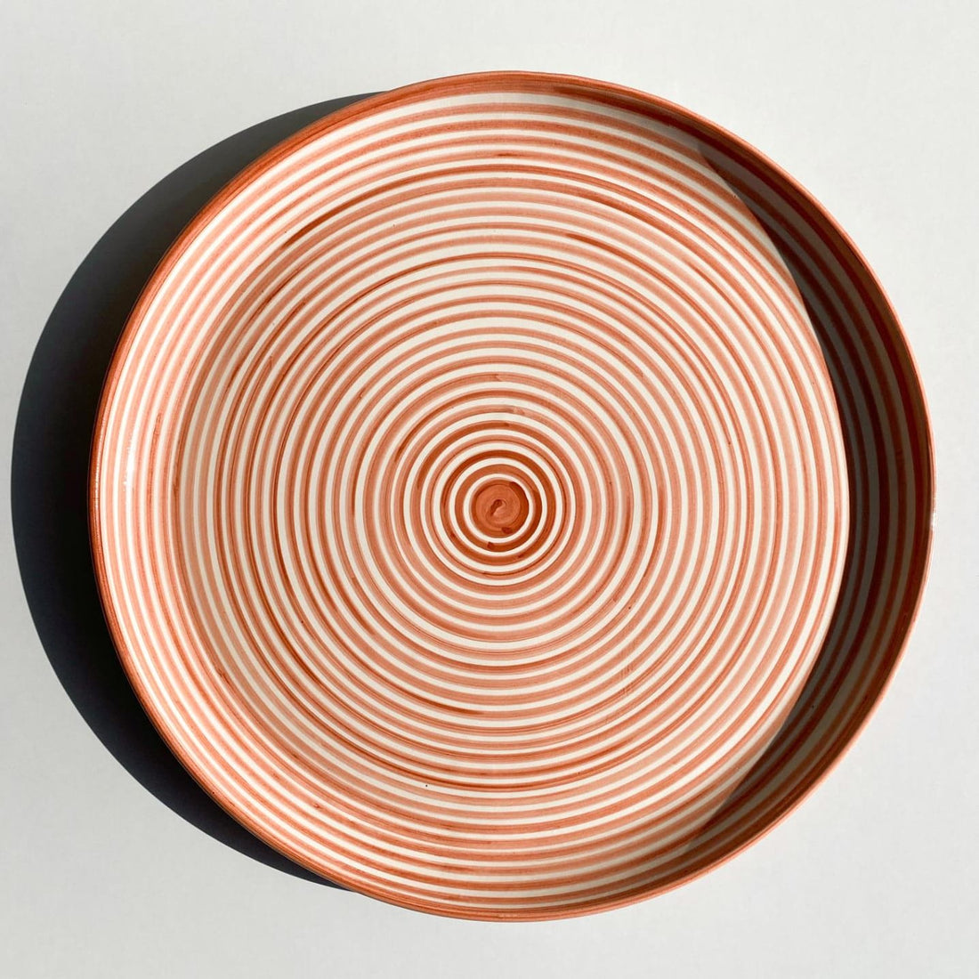 Classic Stripe - Serveringsfad - Terracotta