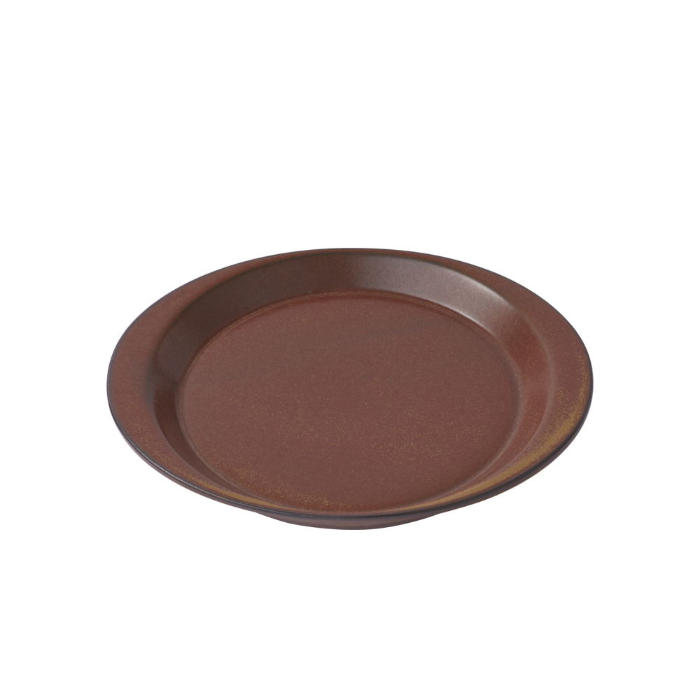 Brun keramik tallerken fra Ceramic Japan