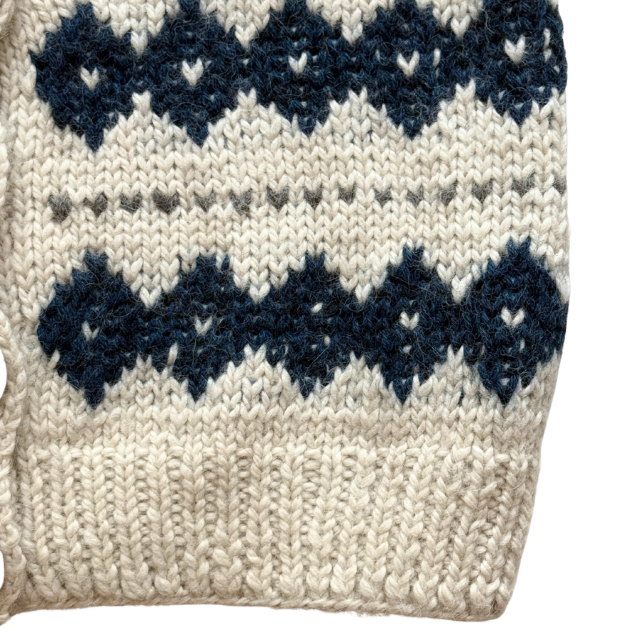 PREORDER Boliviansk Cardigan - 100% Alpachauld - Blå