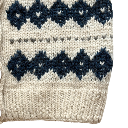 PREORDER Boliviansk Cardigan - 100% Alpachauld - Blå