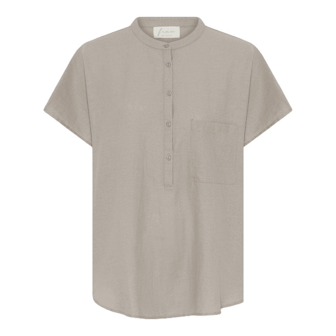 Colombo kortærmet skjorte fra FRAU i brun hør