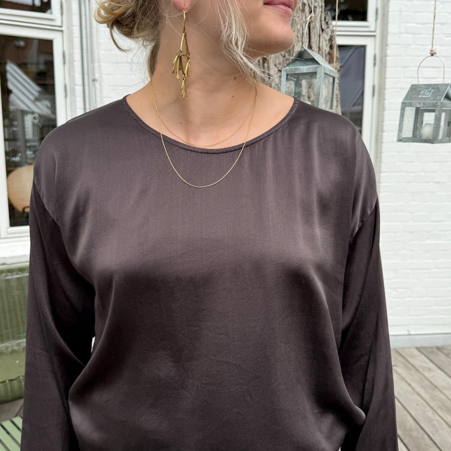 MAVILSB Bluse - Silke - Brown (9966)