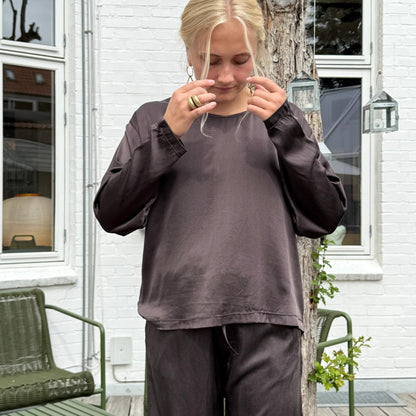 MAVILSB Bluse - Silke - Brown (9966)