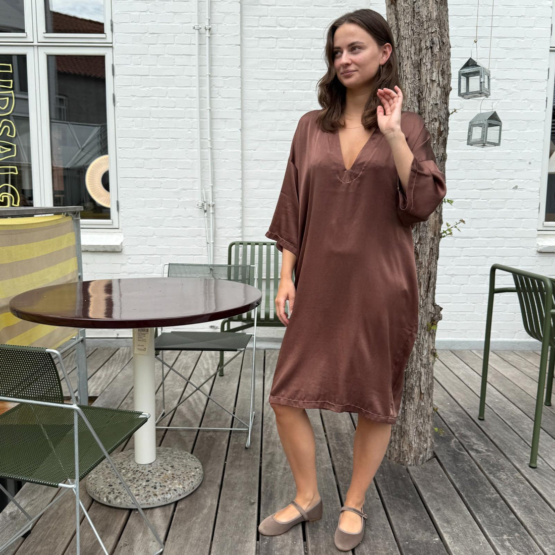 MEIL Kjole - Silke - Earth (9955)