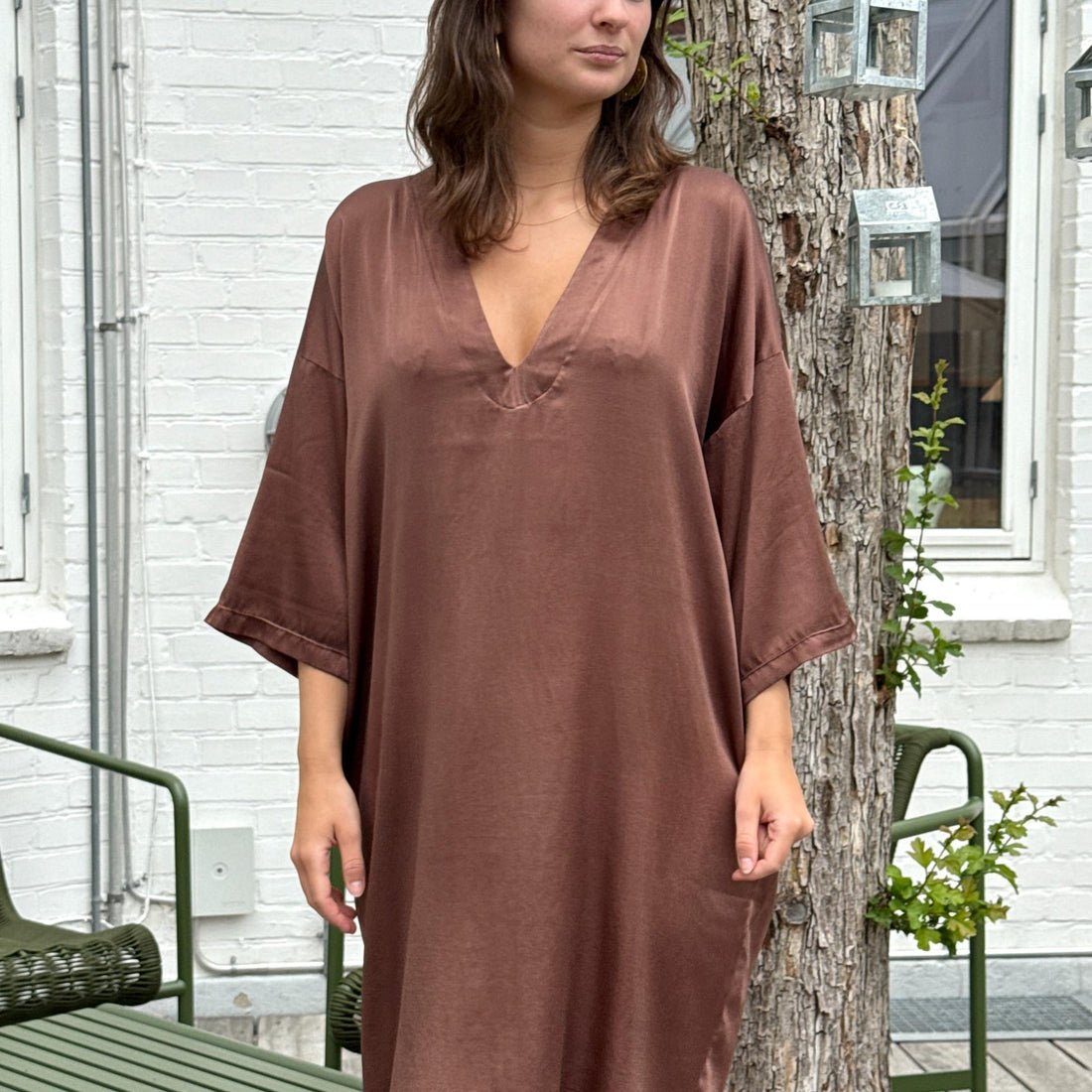 MEIL Kjole - Silke - Earth (9955)