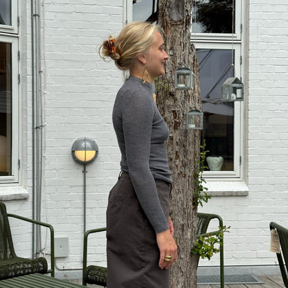 NESI Bluse - Uld/Silke - Grey (58)