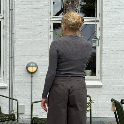 NESI Bluse - Uld/Silke - Grey (58)