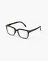 Firkantet læsebrille fra Izipizi i brun skildpade