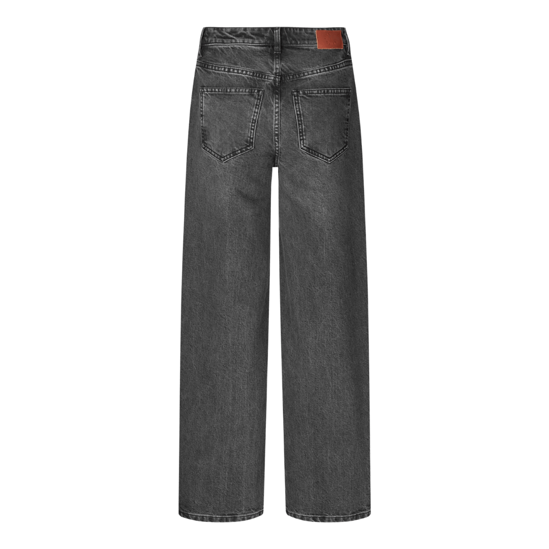 Grå jeans med to lommer bagpå fra Five Units