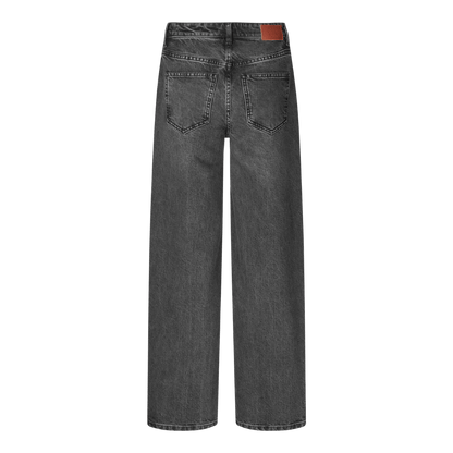 Grå jeans med to lommer bagpå fra Five Units