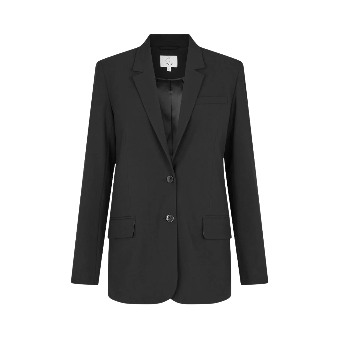 Sort klassisk blazer jakke til kvinder fra Five units