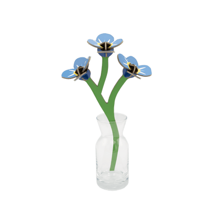 Forget Me Not papblomst fra Studio Roof med tre blå blomster
