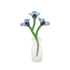 Forget Me Not papblomst fra Studio Roof med tre blå blomster