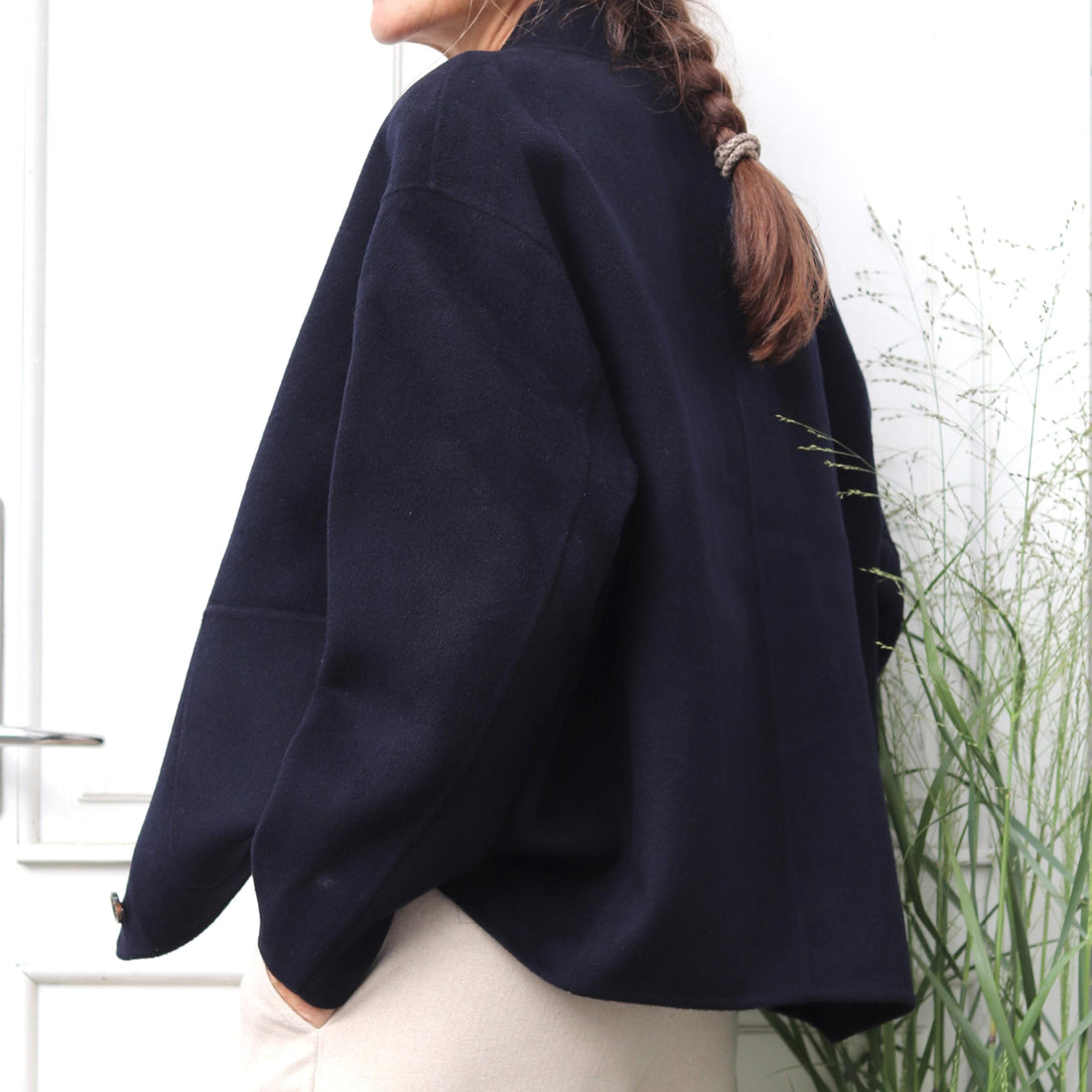 Chicago Kort Jakke - Uld - Dark Navy