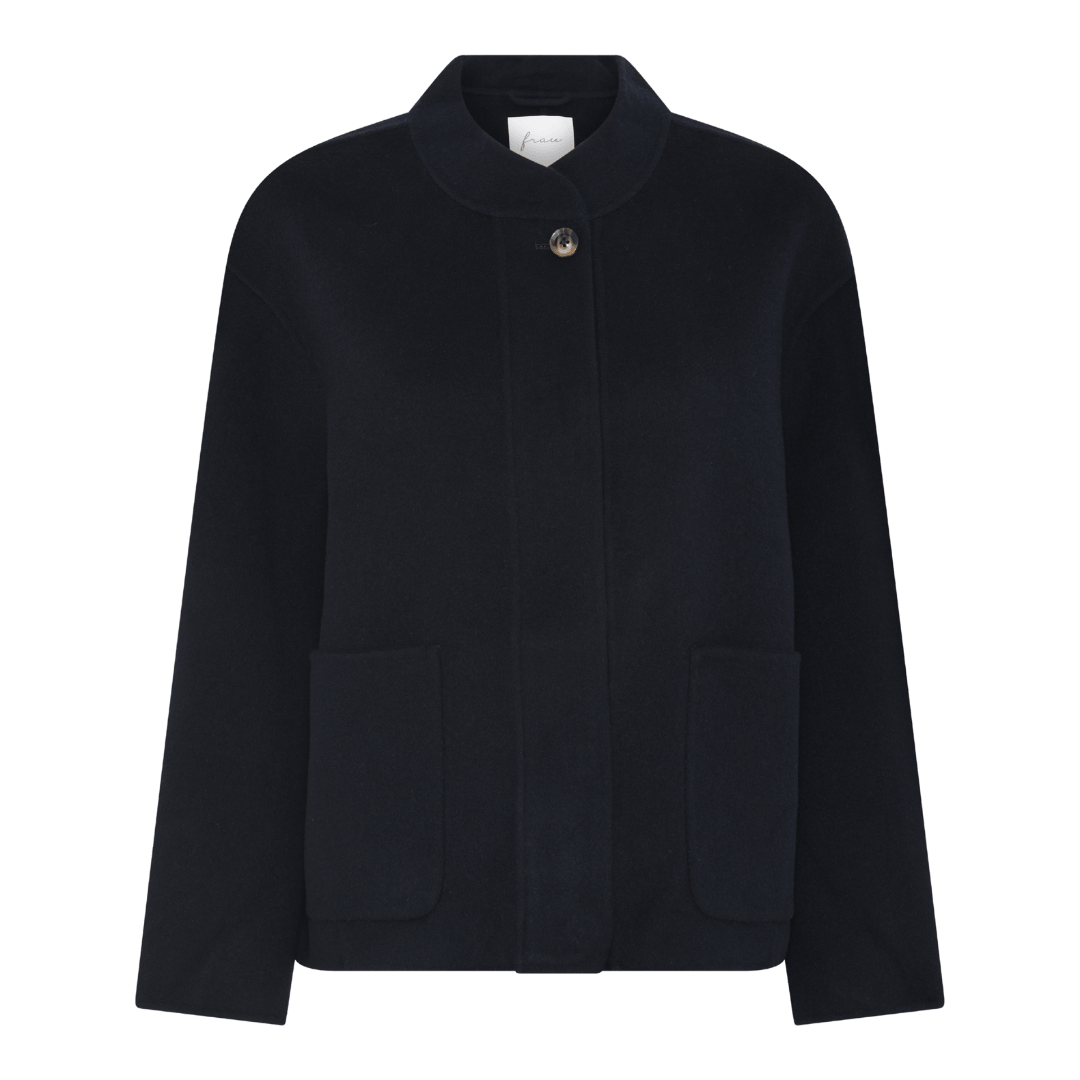 Chicago Kort Jakke - Uld - Dark Navy