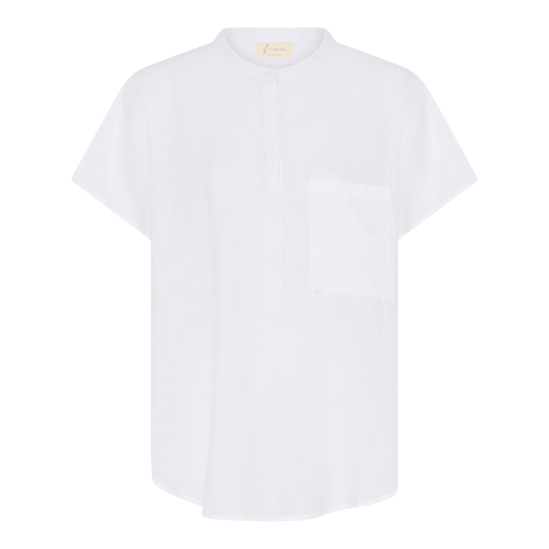 Colombo Skjorte - Hør - Bright White