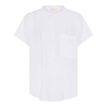 Colombo Skjorte - Hør - Bright White