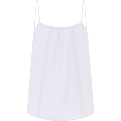 Vancouver Deco Top - Hør - Bright White