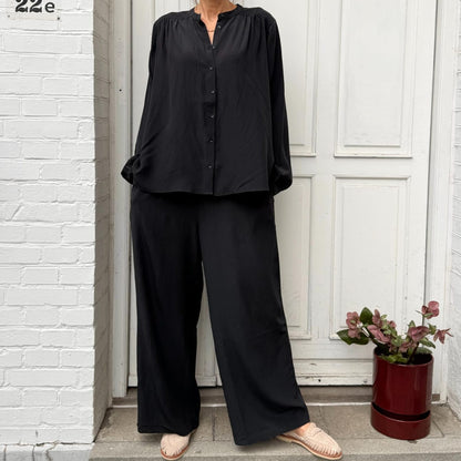 Florence Skjorte - Silke - Black