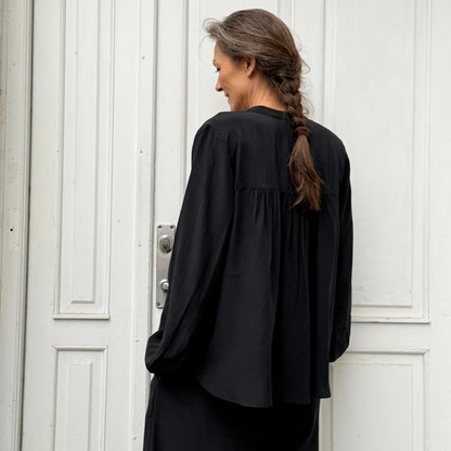 Florence Skjorte - Silke - Black