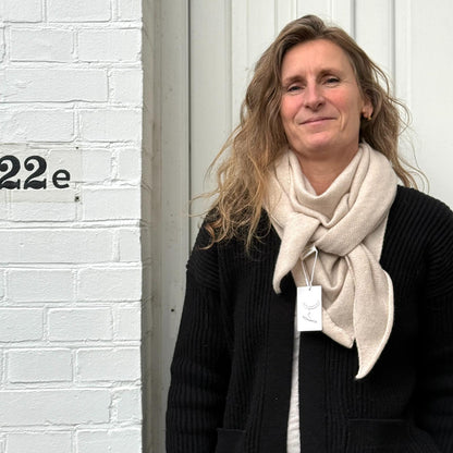 Geneve Tørklæde - Cashmere - Sandstone