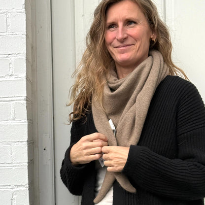 Geneve Tørklæde - Cashmere - Shitake