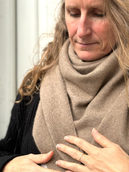 Geneve Tørklæde - Cashmere - Shitake