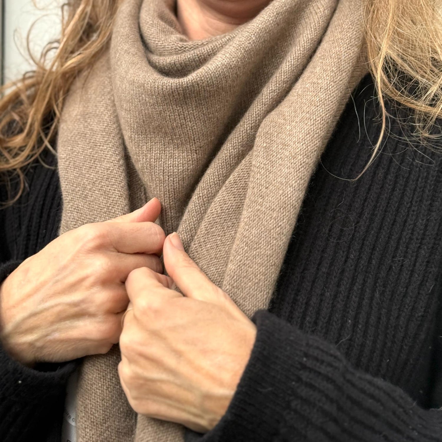 Geneve Tørklæde - Cashmere - Shitake