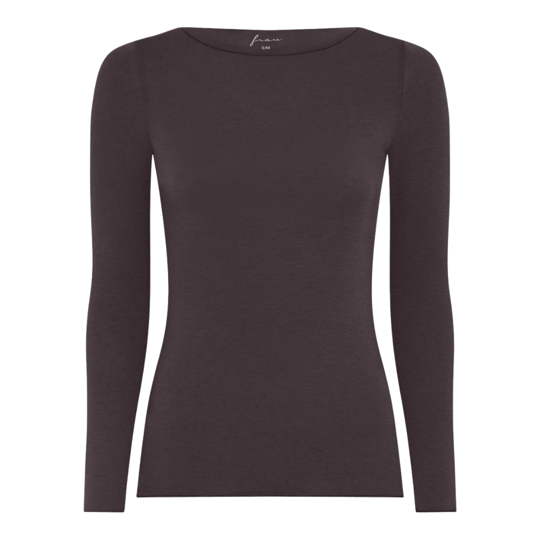 Lima Bluse - Modal/Cashmere - Chocolate Torte