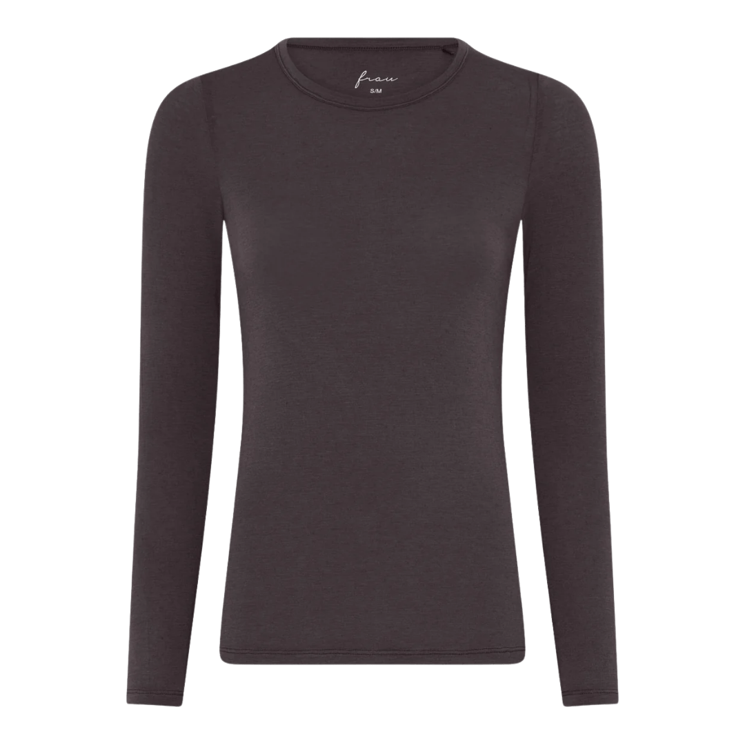 Lucca Bluse - Modal/Cashmere - Chocolate Torte