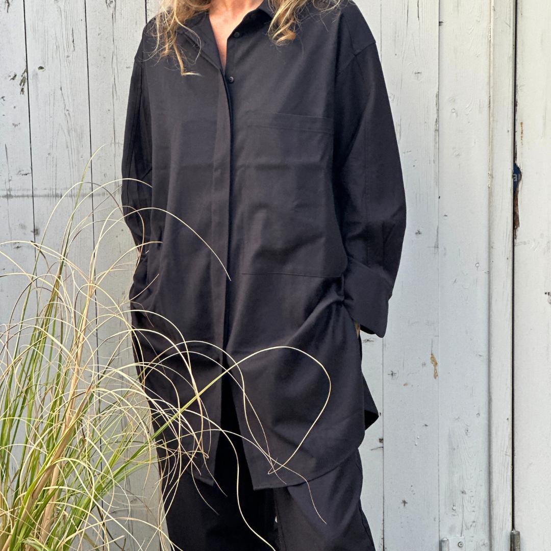 Lyon Skjorte - WOOL BLEND - Dark Navy