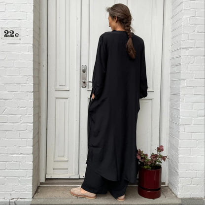 Madrid Kjole - Silke - Black