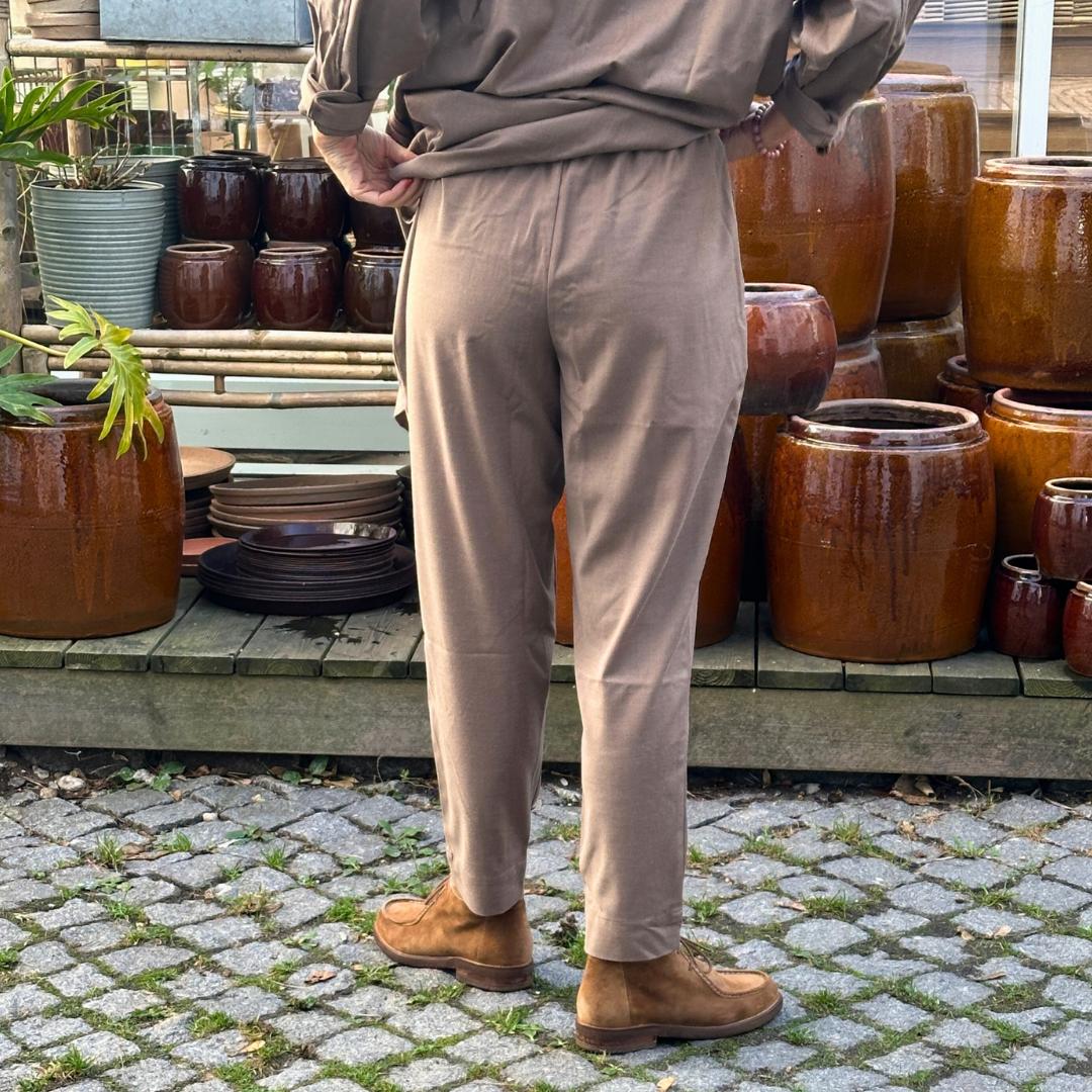 Manila Bukser - WOOL BLEND - Walnut