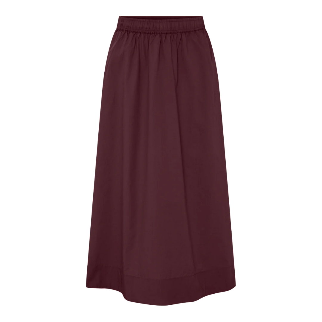 Melbourne nederdel i bordeaux fra Frau