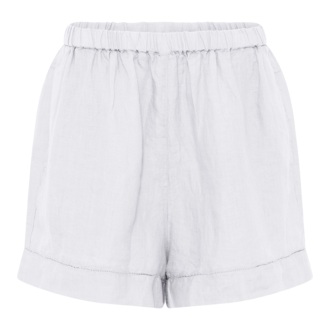 Melbourne Deco Shorts - Hør - Bright White