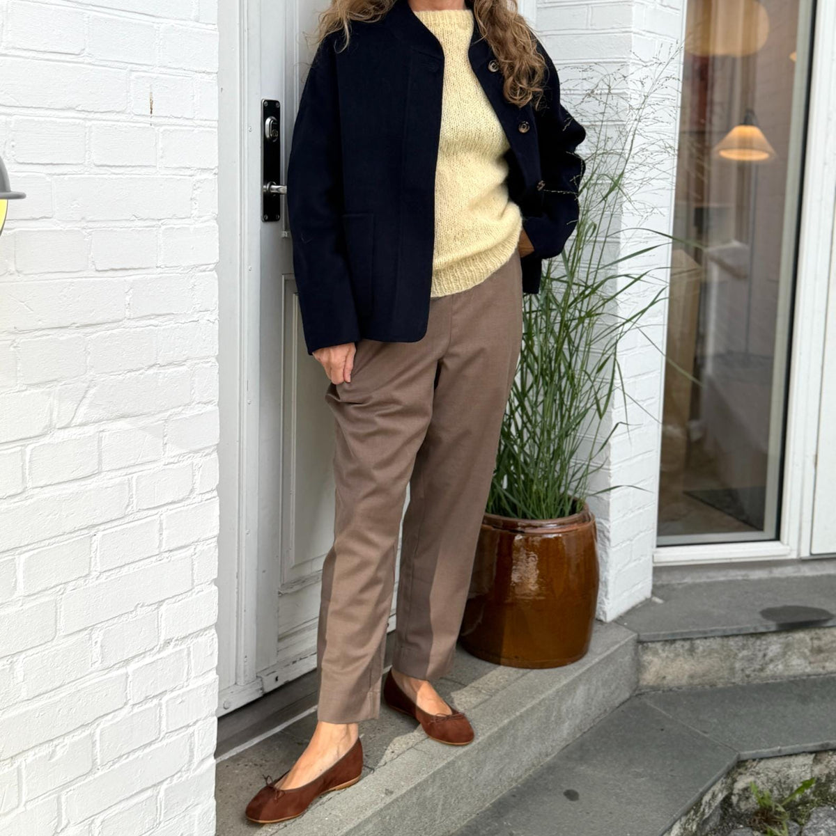 New Oslo Bukser - WOOL BLEND - Walnut