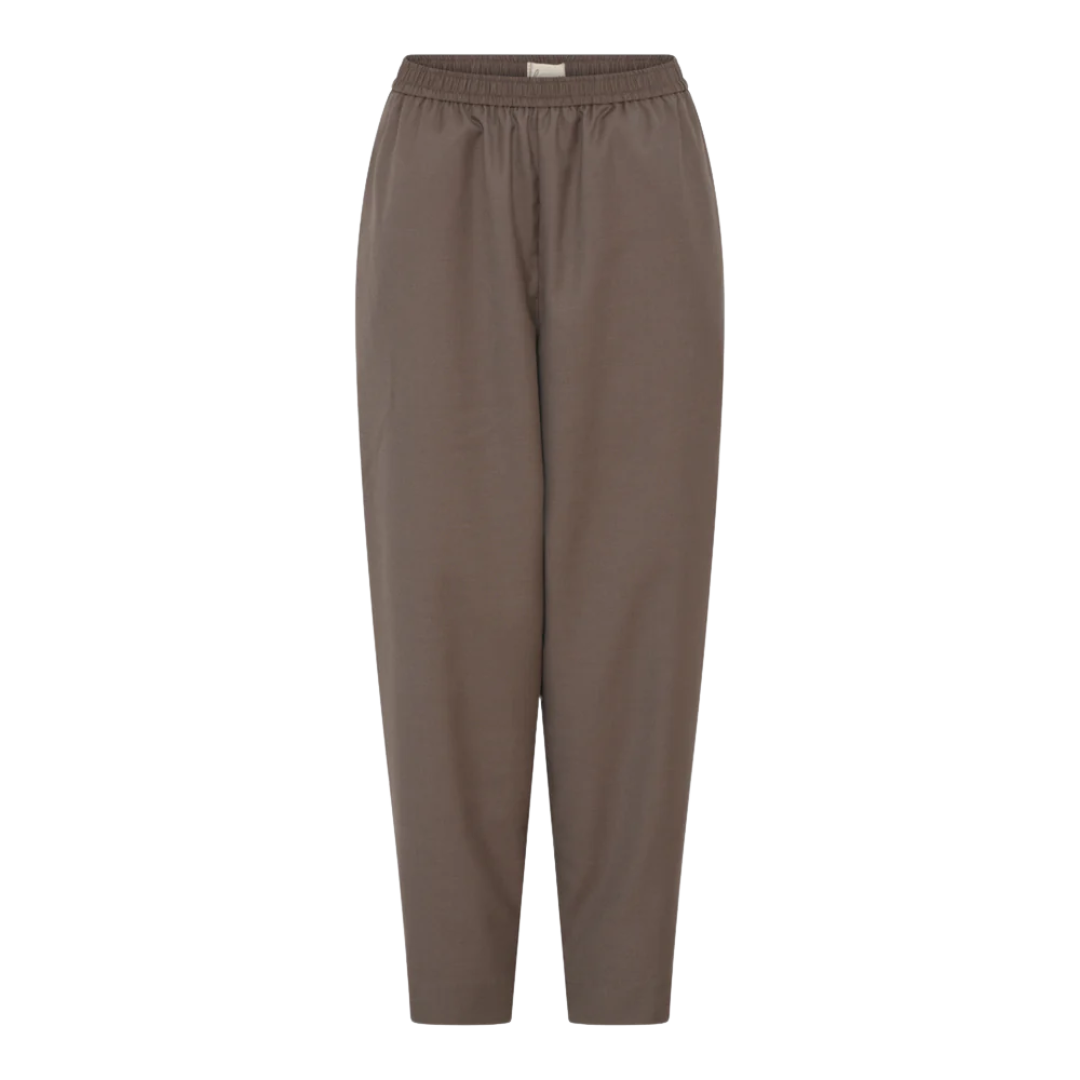 Oslo Bukser - WOOL BLEND - Walnut