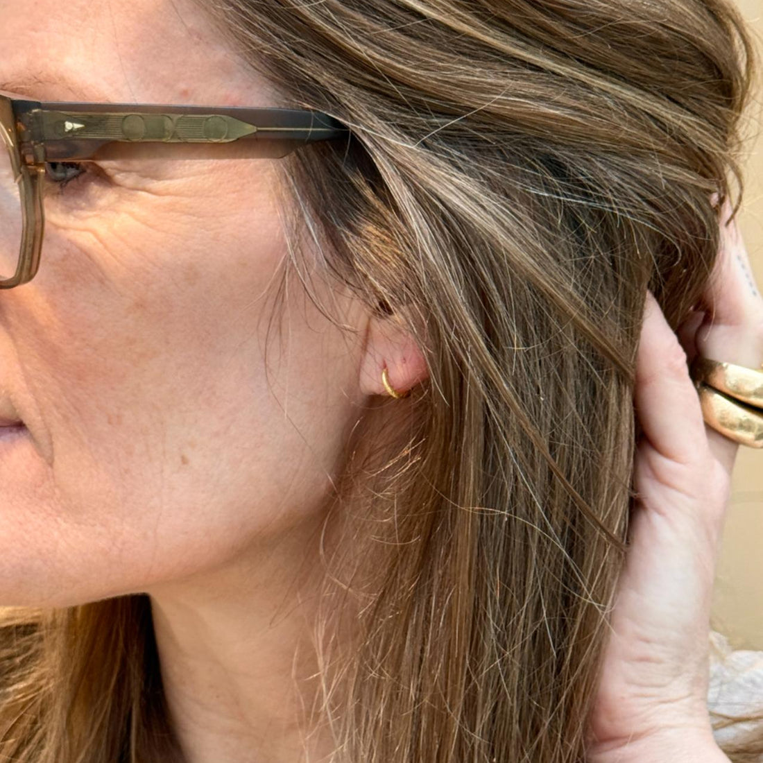 Øreringe Hoops - Forgyldt - Oxford