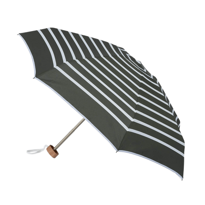 Paraply fra ANATOLE mørkegrøn med hvide striber