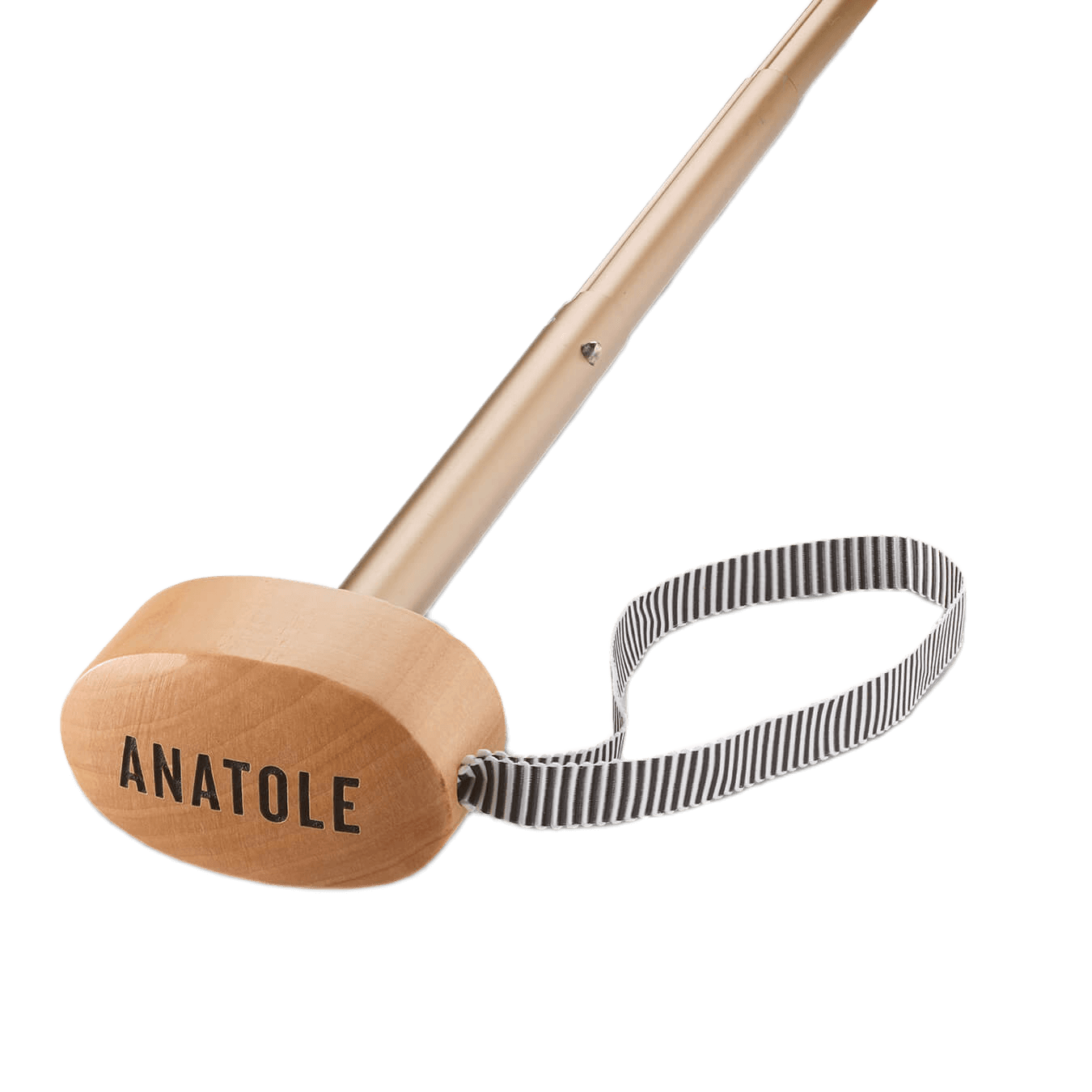 Paraply fra ANATOLE mørkegrøn med hvide striber