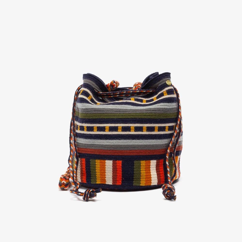 Bucket Bag - SEAL - Navy Blye &amp; Yellow 